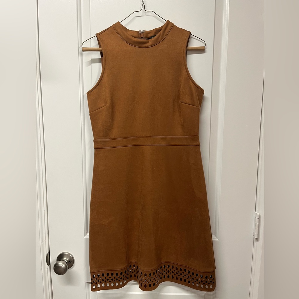 Ann Taylor Factory Petite Faux Suede Dress